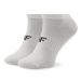 4F Súprava 5 párov dámskych členkových ponožiek 4FAW22-USOCF053 Biela