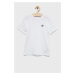 Detské bavlnené tričko adidas Originals biela farba, jednofarebný