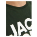 Tmavozelené pánske tričko Jack & Jones Corp