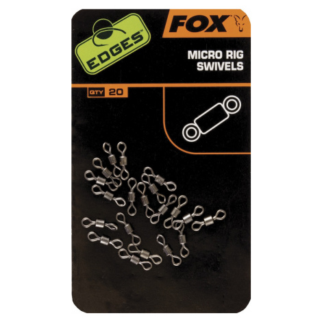 Fox obratlík edges micro ring swivels 20 ks