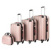 Cestovné kufre Pucci súprava 4 ks ružová zlatá