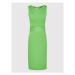 Kontatto Úpletové šaty 3M7434 Zelená Slim Fit