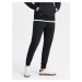 Ombre BASIC men's cotton sweatpants joggers - black