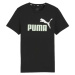 Puma ESS + 2 COL LOGO TEE Chlapčenské tričko, čierna, veľkosť