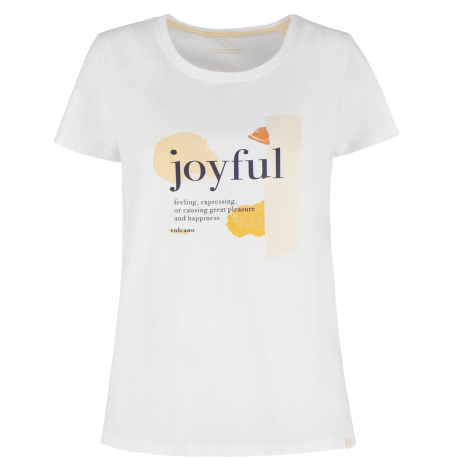 Volcano T-Shirt T-JOYFULL White