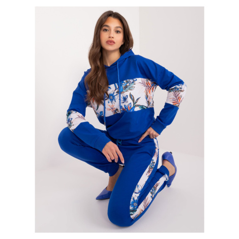 Cobalt Blue Two-Piece Cotton Tracksuit