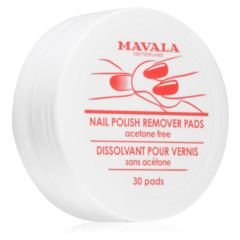 Mavala Nail Polish Remover Pads tampóny bez acetónu