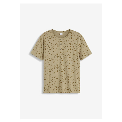 Tričko s légou z bio bavlny, s krátkym rukávom bonprix