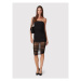 Glamorous tylová sukňa GS0435 Čierna Slim Fit