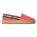 Tommy Jeans Espadrilky Tjw Flatform Webbing Espadrille EN0EN02362 Koralová