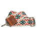 Micmacbags Micmac prídavný dizajnový popruh na kabelku Navajo - koňakový