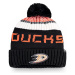 Čepice Fanatics Authentic Pro Rinkside Goalie Beanie Pom Knit NHL Anaheim Ducks, OS