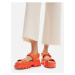 Oranžové dámske sandále na platforme Desigual Road