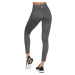 SIVÉ DÁMSKE LEGÍNY SKECHERS GO WALK HIGH WAISTED LEGGING W03LG30B-GYS W03LG30B-GYS