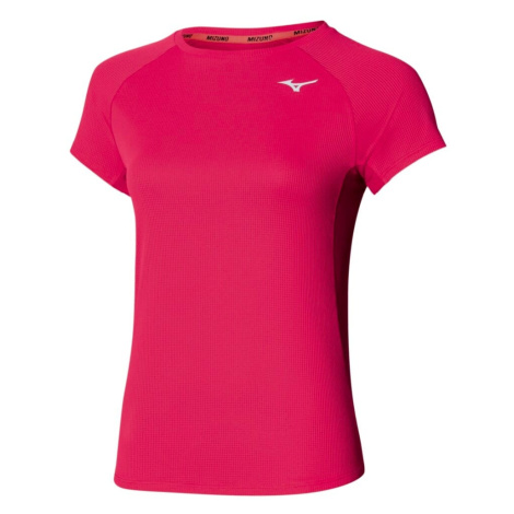 Dámské tričko Mizuno Dry Aero Flow Tee Rose Red