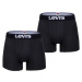 Levi's&reg; MEN SOLID BASIC BOXER 2P Pánske boxerky, čierna, veľkosť