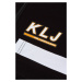 Top Karl Lagerfeld Jeans Klj Lslv Zip-Up Logo Top Black