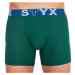 Men's boxers Styx long sports rubber dark green