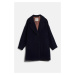 KABÁT GANT COCOON COAT EVENING BLUE