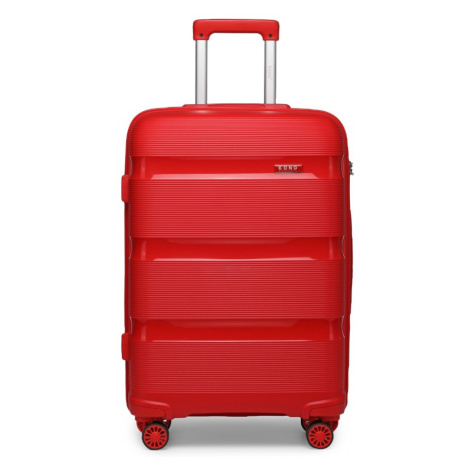 KONO Cestovný kabínový kufor na kolieskach Classic Collection PP - červený - 50L