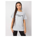 Grey T-shirt with Michelle RUE PARIS