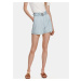 Light blue shorts with belt TOP SECRET - Women