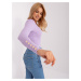 Light purple fitted classic sweater