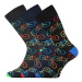 Lonka Wearel 014 Pánske vzorované ponožky - 3 páry BM000000446000101640 mix