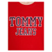 Tommy Jeans Mikina Entry Graphic Crew DM0DM16366 Červená Regular Fit