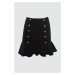Trendyol Black Button Detailed Skirt
