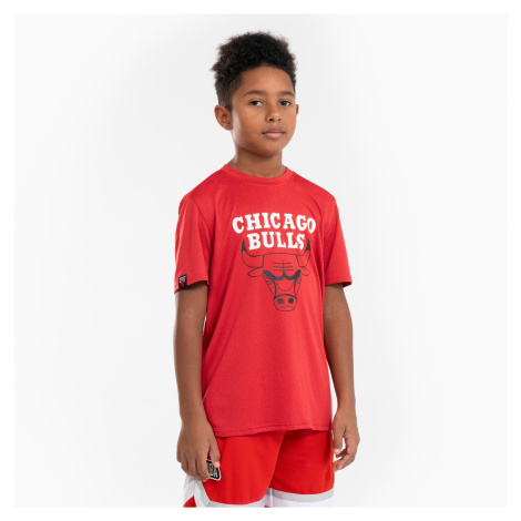 Detské basketbalové tričko TS 900 NBA Chicago Bulls červené TARMAK