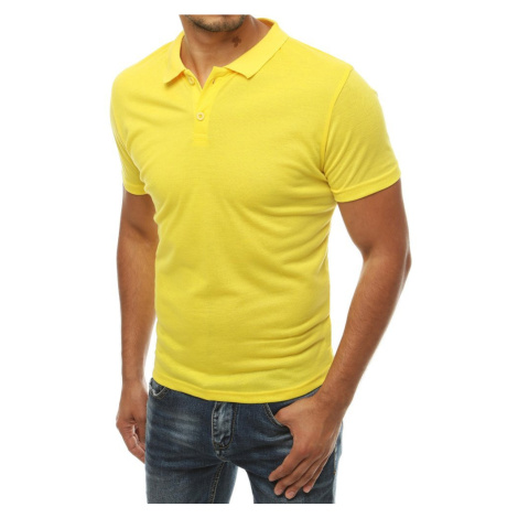 Žlté POLO tričko v klasickom prevedení DStreet