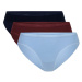 Briefs Atlantic 3LP-195 A'3 S-2XL navy blue-blue-ochre 059