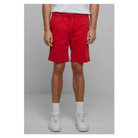 Men's Stretch Twill Shorts - Red Urban Classics