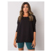 Lady's black cotton blouse