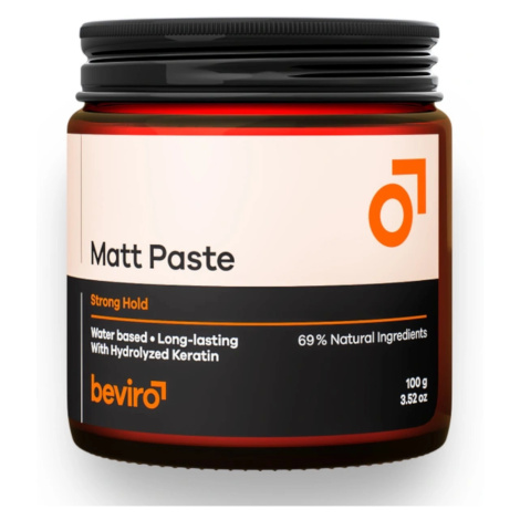 Zmatňujúci pasta na vlasy so silnou fixáciou Beviro Matt Paste Strong Hold - 100 g (BV308) + dar