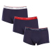 3PACK pánske boxerky Tommy Hilfiger nadrozmer tmavo modré (1U87905252 05G)