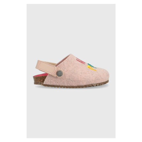 Detské papuče Garvalin ružová farba Garvalín
