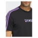 Adidas Tričko Sport Optimist 3-Stripes Sportswear Graphic T-Shirt (Short Sleeve) IC7792 Čierna R