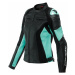 Dainese Racing 4 Lady Black/Acqua Green Kožená bunda