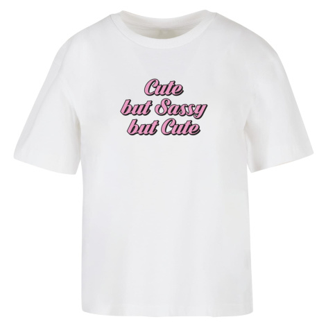 Women's T-shirt Cute But Sassy white mister tee