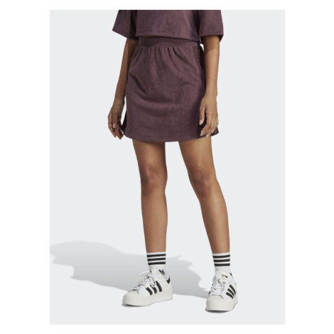 Adidas tepláková sukňa adicolor Classics Suede HM1687 Bordová Slim Fit