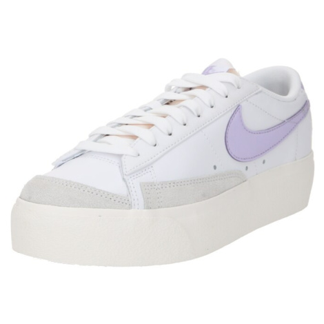 Nike Sportswear Nízke tenisky 'Blazer'  svetlosivá / levanduľová / biela