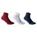 ARTENGO Športové ponožky RS 160 stredne vysoké 3 páry bordové, tmavomodré a biele ŠEDÁ
