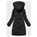 Ľahká čierna dámska zimná bunda (5M735-392)