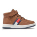 Tommy Hilfiger Sneakersy High Top Lace-Up Velcro Sneaker T3B9-32476-1351 S Hnedá
