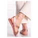 Ružovozlaté nízke gumené sandále Vibe