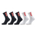 Globe Súprava 5 párov vysokých pánskych ponožiek Bar Crew GB71739009 Biela