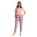LEVEZA (M-Max) Dámske pyžamo Ria1454 1-ružová