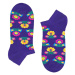 Folkstar Unisex's Socks Short Violet/Flowers